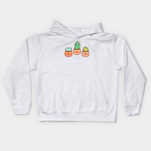 Succulent Trio Kids Hoodie